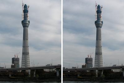 東京スカイツリー 511m 平行法3D立体ステレオ写真