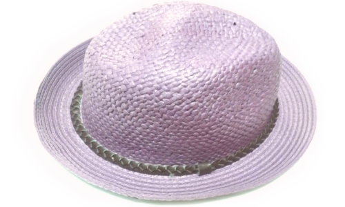 紫のカンカン帽