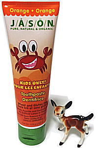 ワールドサプリUSA　子供用の歯みがき粉（トゥースペースト）Jason Natural, Kids Only! Toothpaste, Orange, 4.2 oz (119 g)