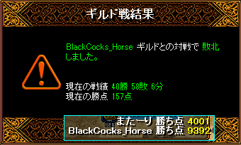 5/25　BlackCocks_Horse