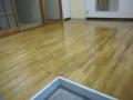 川崎市多摩区　入居者退去後　賃貸物件　床ワックス塗布クリーニング　作業完了後　１