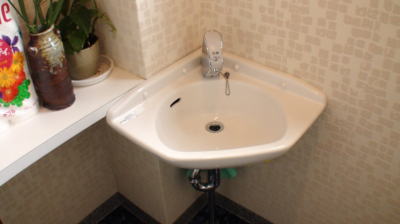 千葉県茂原市美容室もくもく様　手洗い場