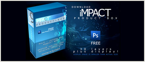 Free 3D Product Box Template for Adobe Photoshop