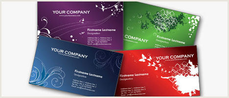 4 Colorful Personal Business Cards Templates