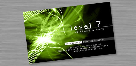 Self Promotion Abstract Business Card Template