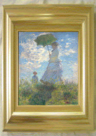 モネ、散歩　日傘を差す女性（モネ夫人）1875　