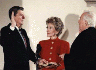 アメリカ大統領就任式1985年のロナルド・レーガン2期目
