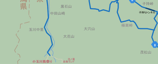 山形県小国町の地図マップ